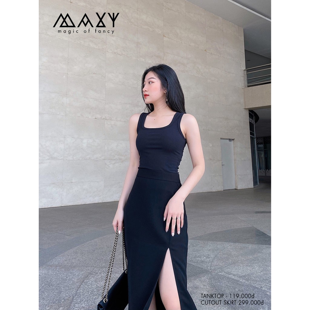 Chân váy dài xẻ cao cutout skirt Maxy Workshop | BigBuy360 - bigbuy360.vn