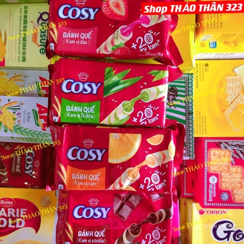 Bánh Quế Cosy Kinh Đô (Vị Dâu, Xoài Xí Muội ,Lá Dứa, Sôcôla