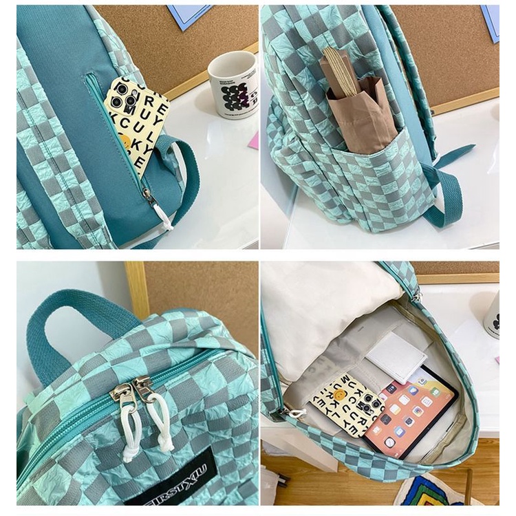 Ba Lô đi học ulzzang Cặp sách Học Sinh Phong Cách Harajuku Hàn Quốc FT7097