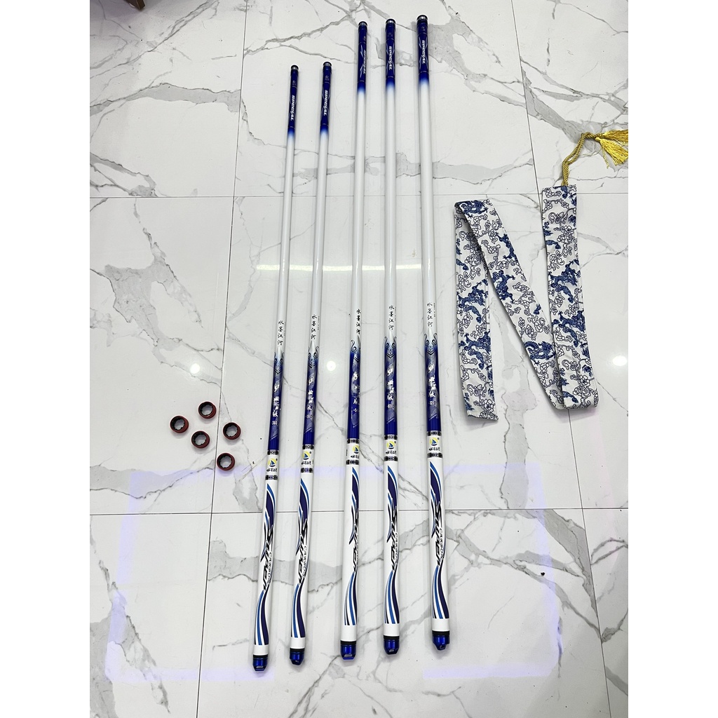 Cần câu tay Hoa Mực Nước 6H thế hệ 2 chính hãng chuyên câu đơn câu đài tặng kèm ngọn và nhẫn BẢO HÀNH 1 NĂM