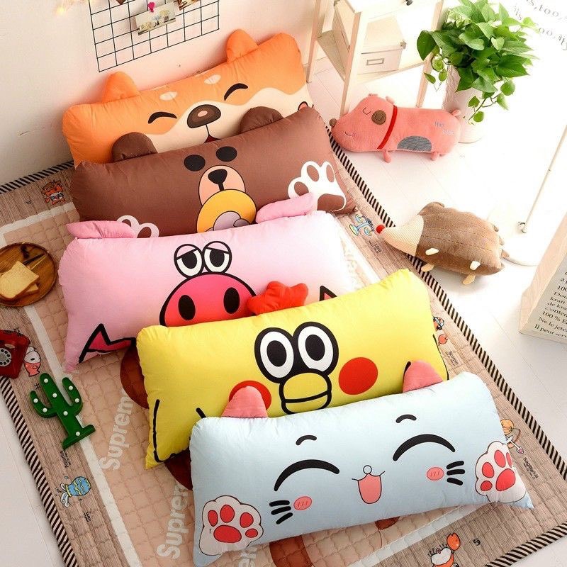 Gối Tựa Giương Họa Tiết Hình Thú Siêu Đáng yêu Size 50x110cm