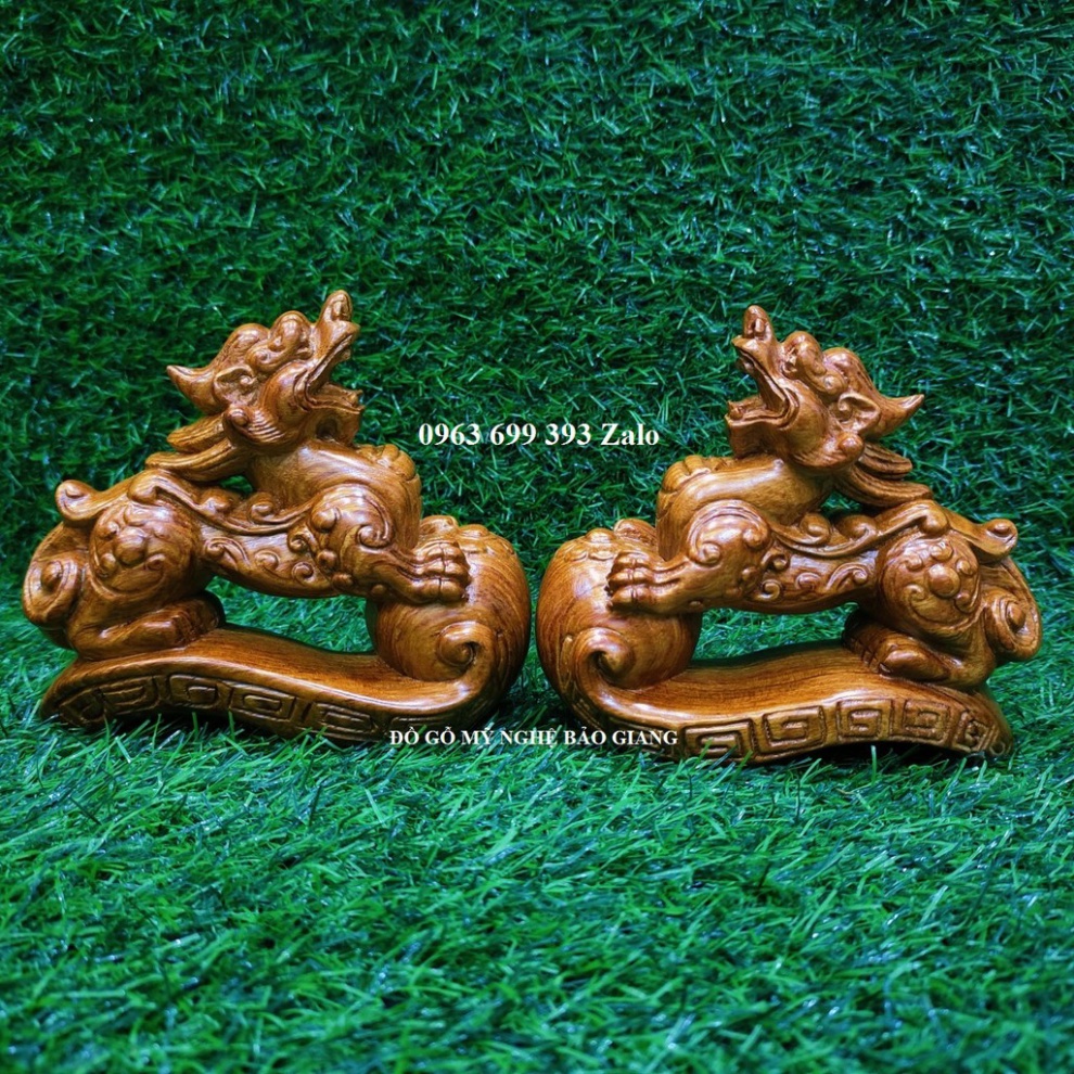 Cặp tỳ hưu gỗ hương mẫu mới