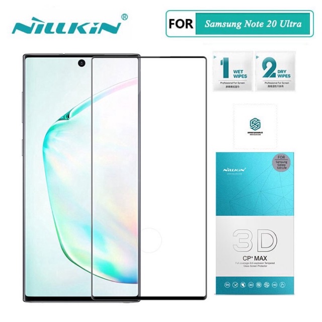 Kính cường lực Nillkin 3D CP+ Max cho Samsung Note 20 Ultra Full màn hình tặng khung dán ( Chính Hãng )