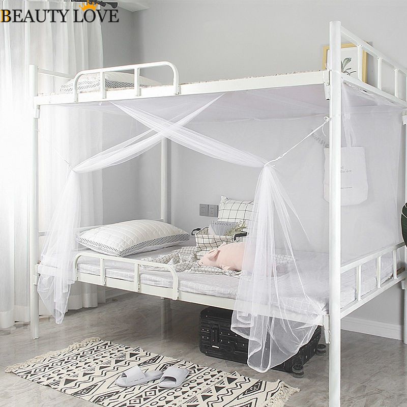 [Mới] Mùng Chống Muỗi Dày Hai Tầng Màu Trơn Thời Trang Trọng Lượng Nhẹ / Hồng Cho Giường Ký Túc Xá / Sinh Viên