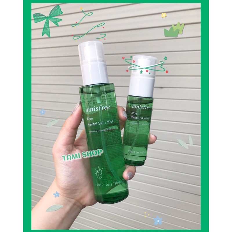 XỊT KHOÁNG LÔ HỘI INNISFREE ALOE REVITAL SKIN MIST