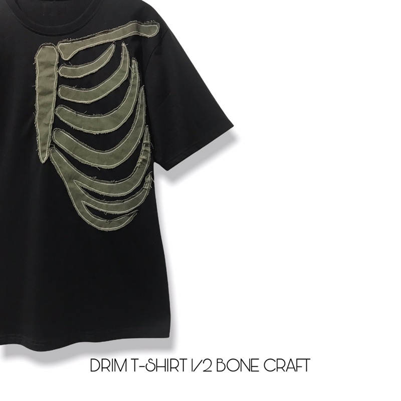 Áo thun local brand unisex nam nữ Drim T-shirt 1/2Bone craft form rộng | BigBuy360 - bigbuy360.vn