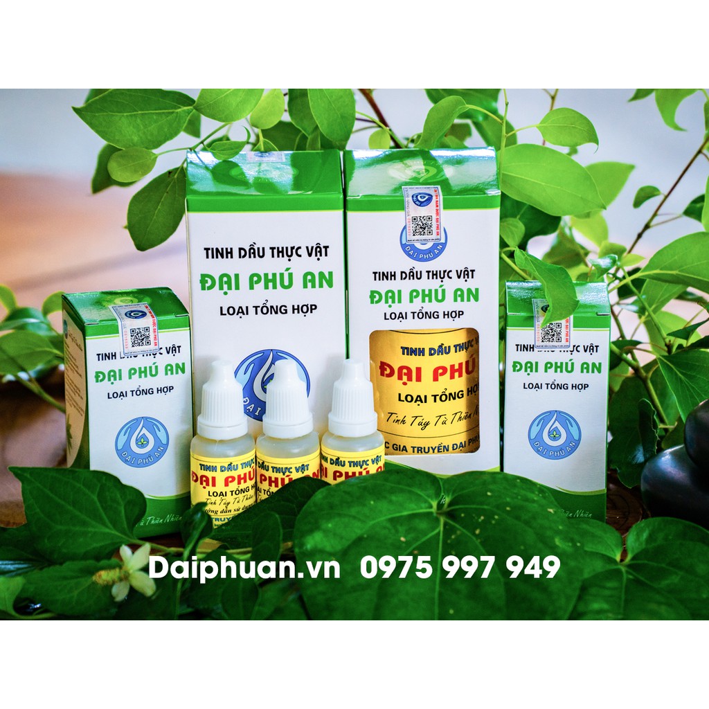 Combo 5 Tinh dầu thực vật Đại Phú An (chính hãng)