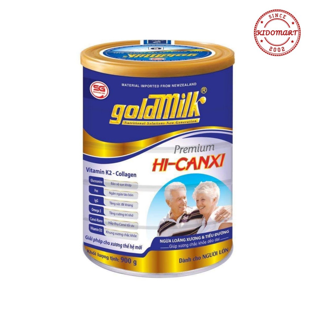 Sữa Cho Người Già Goldmilk Hi-Canxi - Ngăn ngừa Loãng Xương - Tiểu Đường 900g