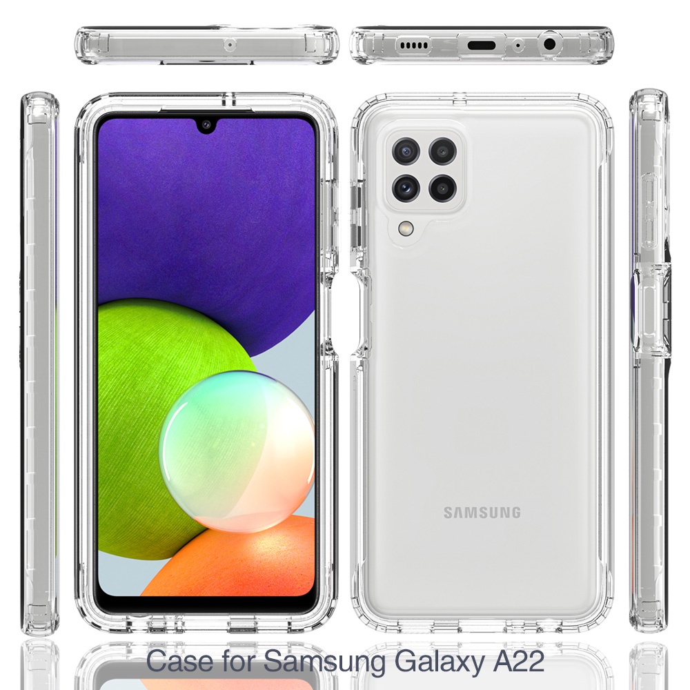 Ốp Điện Thoại Bảo Vệ Toàn Diện 360 Độ Chống Sốc Cho Samsung Galaxy A22 A33 A03S A13 A42 A53 4G 5G A31 A21S