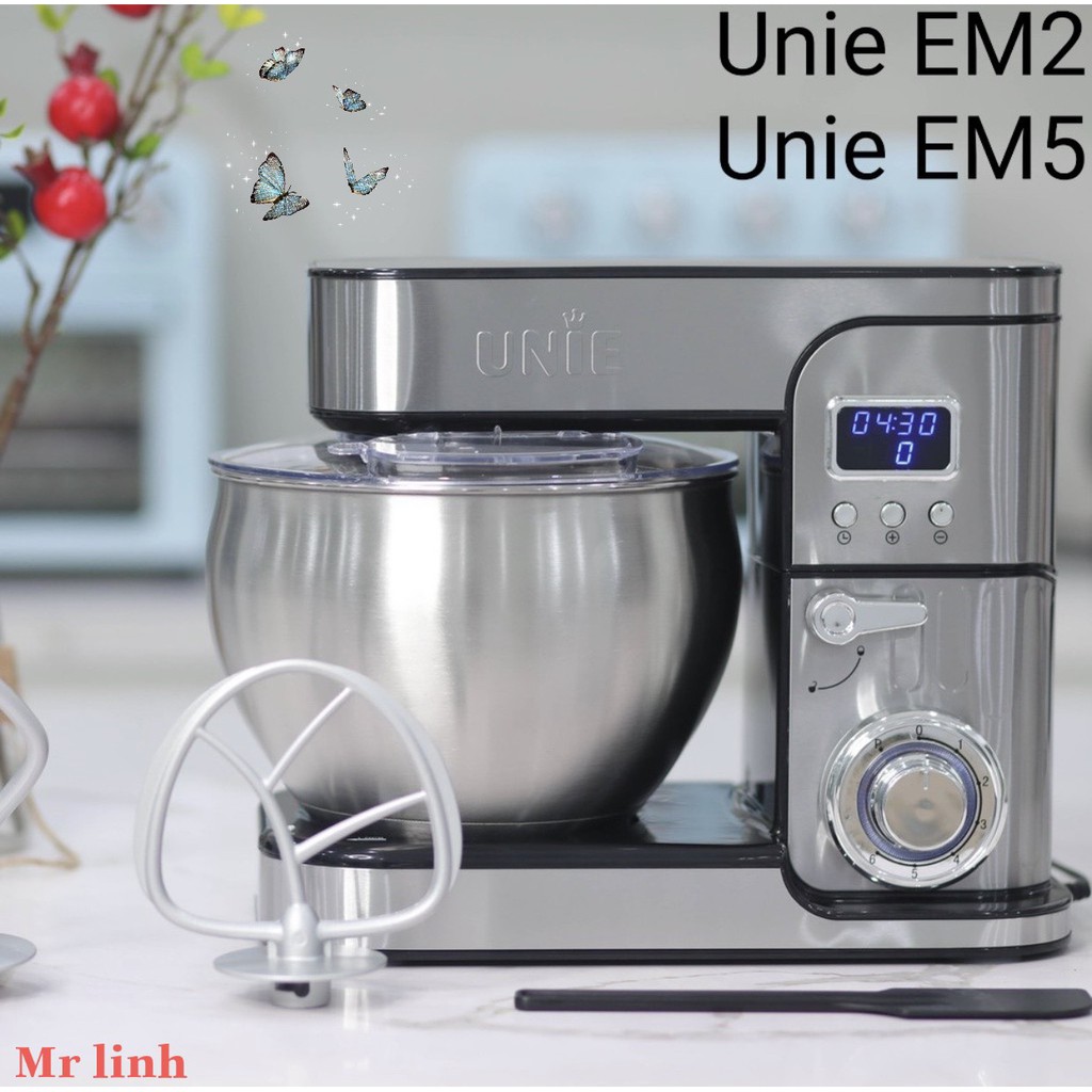 Máy nhồi bột kiêm đánh trứng UNIE M2 (5 lít) - Hàng chính hãng