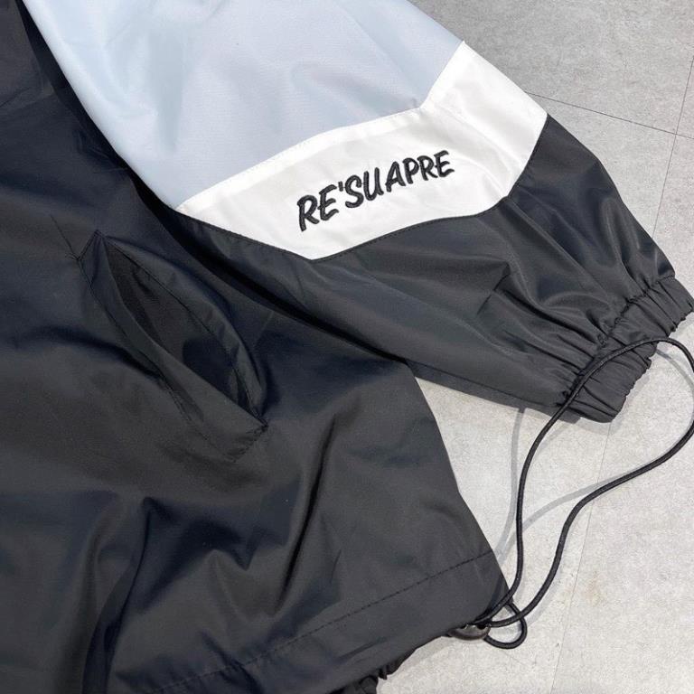 Áo Khoác Bomber Gió Re Dáng Rộng Nam Nữ 2 Lớp Chất Dù Uzzlang Unisex Mặc Đôi Nhóm