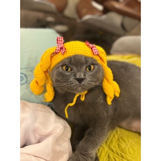 Nón tóc len cho mèo, cún ,thỏ,..