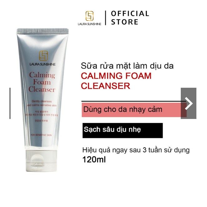 Sữa rửa mặt làm dịu da - Laura Sunshine Calming Foam Cleanser 120ml