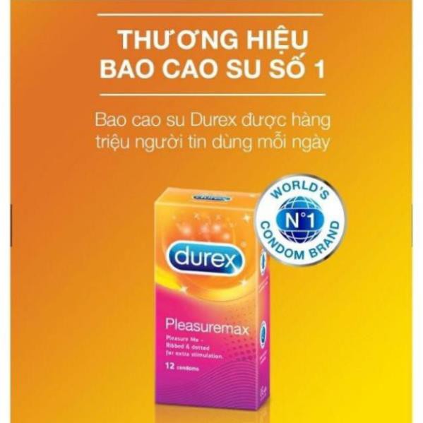 Bao cao su Durex Pleasuremax hộp 12 chiếc bcs gân gai  tạo cảm xúc mãnh liệt Sói.official