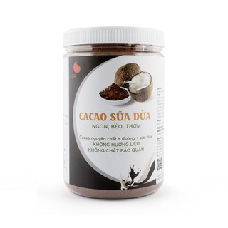 Cacao sữa dừa 3in1 thơm ngon - Đậm đà dạng dễ bảo quản Light Coffee - Hũ 230g - 550g