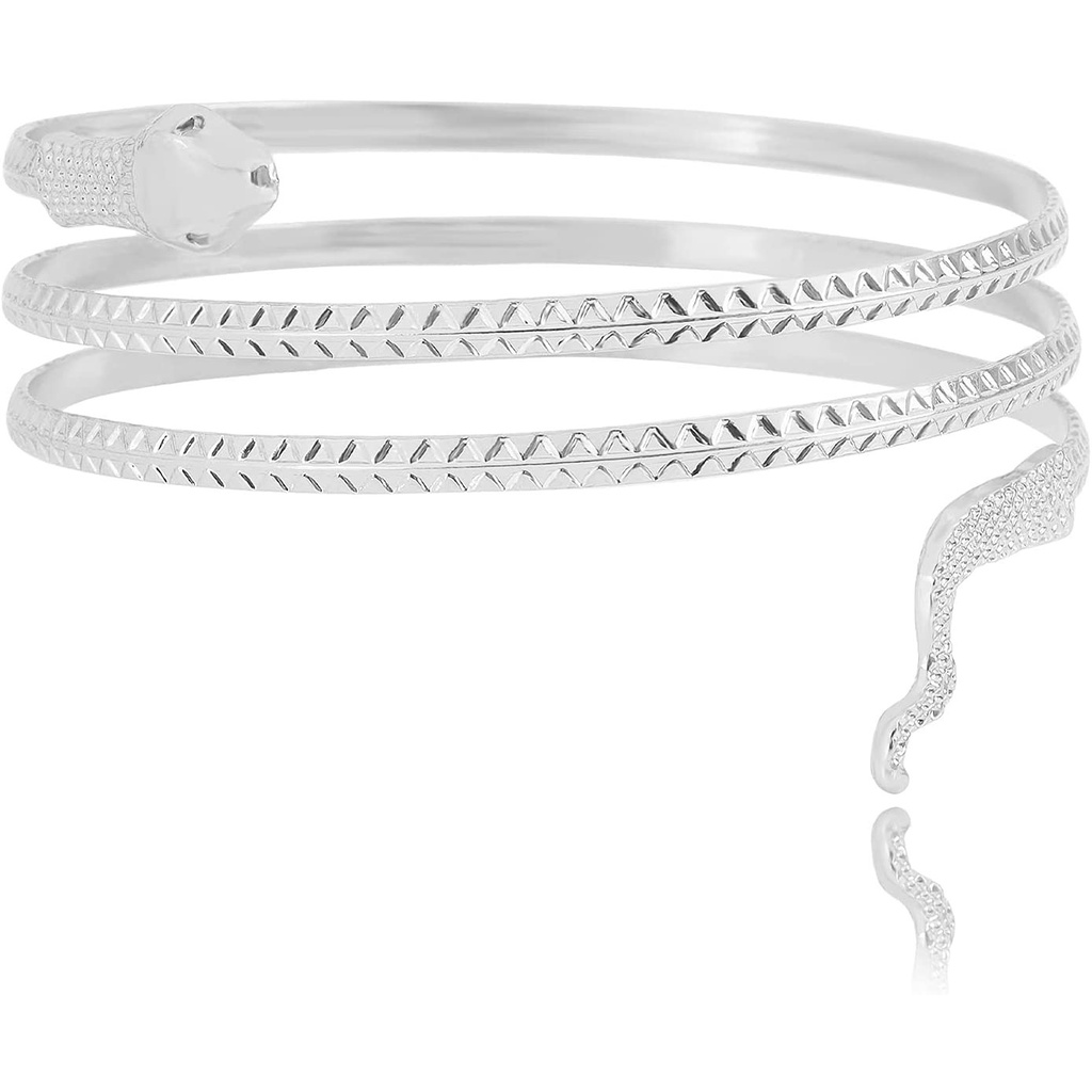 Vòng Đeo Cánh Tay Hình Rắn Bằng Kim Loại Độc Đáo Phong Cách Âu Mỹ