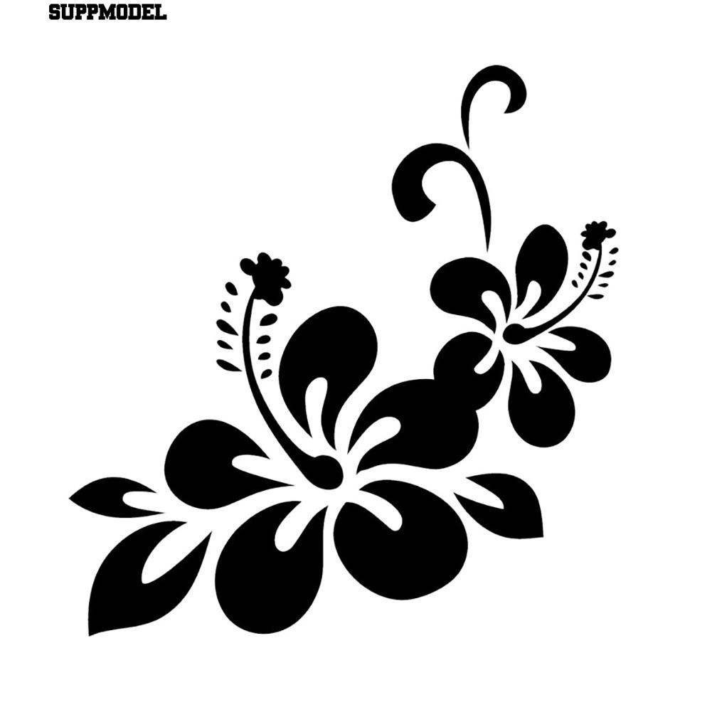 Decal dán trang trí hình hoa " thiên nhiên " cho xe hơi