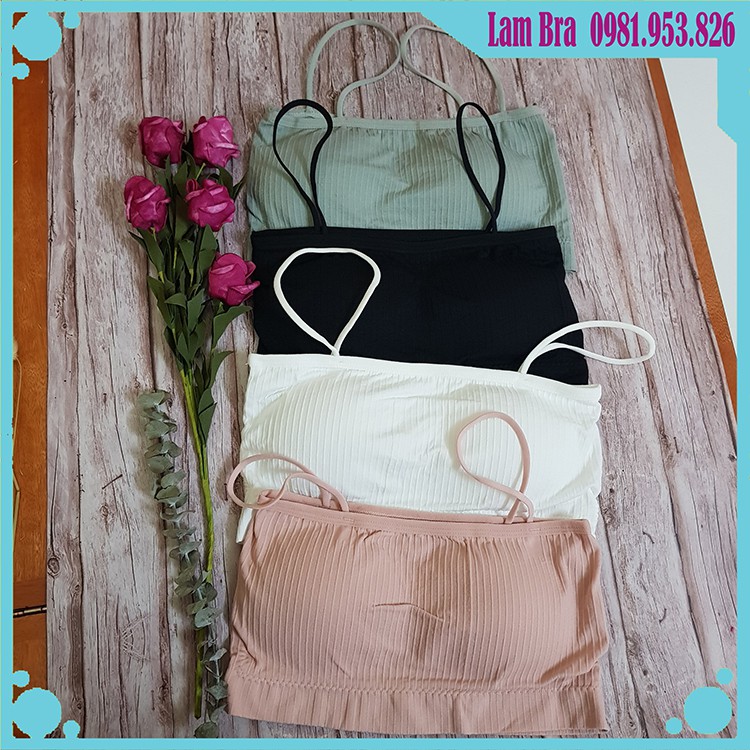 ÁO LÓ BRA 2 DÂY CHẤT LEN TĂM MỀM MỊN