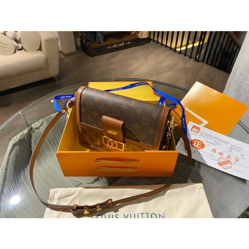 Túi W566-25 LV Dauphine fullbox nam châm dây da, xích quá đẹp♥️