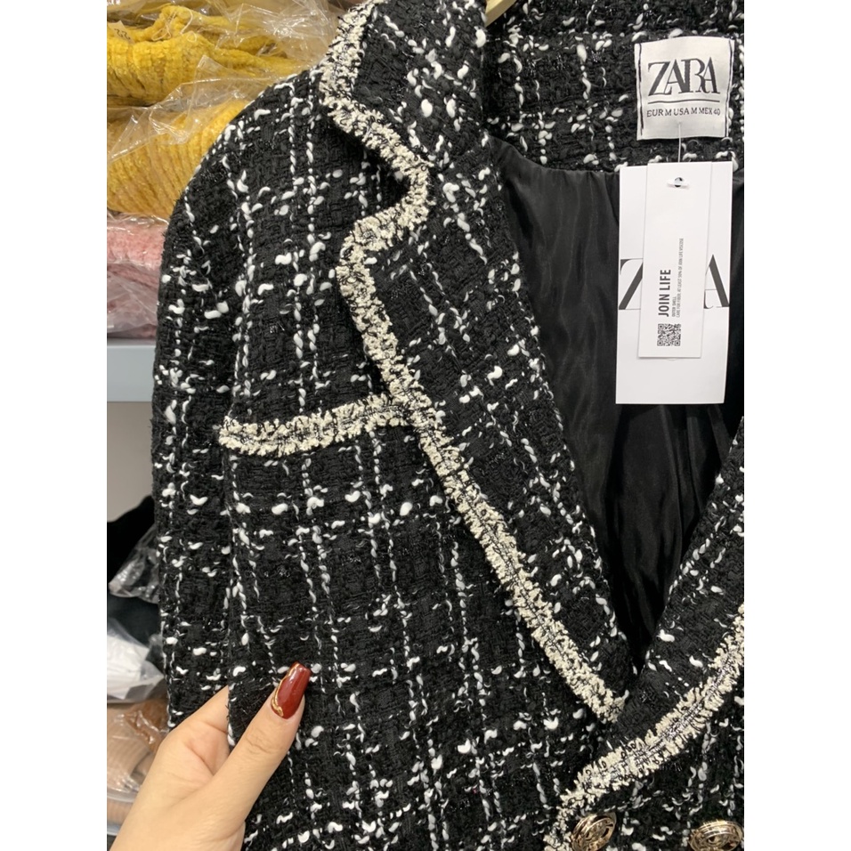 Áo Khoác Dạ Nữ Phong Cách Hàn Quốc Thiết Kế Sang Trọng Của Zara_THU YORI