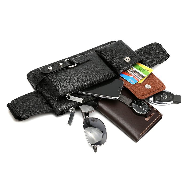 Túi Đeo Chéo Một Lớp Bằng Da PU Chống Nước Phong Cách Thể Thao Cho Nam