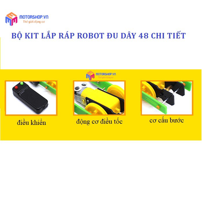 MTS Bộ kit lắp ráp robot đu dây học tập thông minh 48 chi tiết