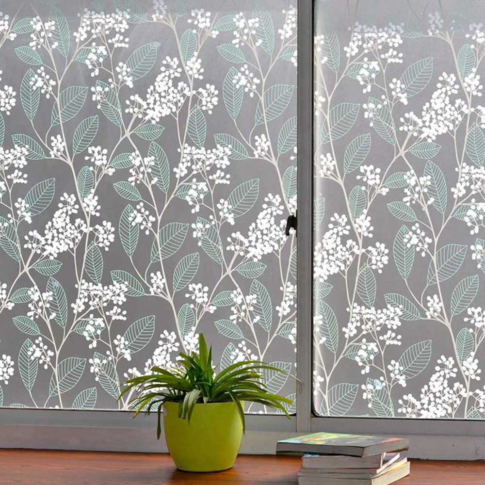 Miếng dán kính mờ chất liệu vinyl màu 3D cách nhiệt chống nắng trang trí cho cửa sổ/cửa kính phòng tắm/văn phòng