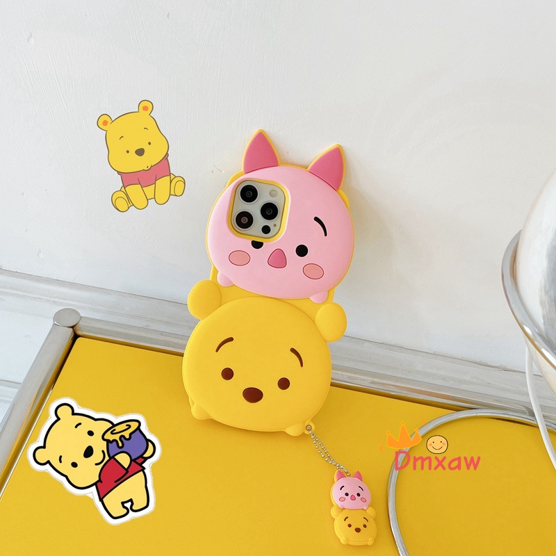 Ốp Điện Thoại Silicon Mềm Họa Tiết Hoạt Hình Winnie the Pooh Cho iPhone 13 Pro Max 12 11 Pro Max X XR XS Max 8 7 6 6s Plus SE 2020