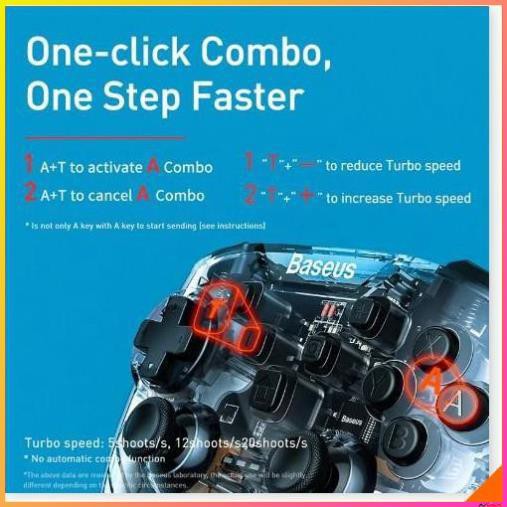 Tay Cầm Chơi Game Trong Suốt Baseus Gamo Motion Sensing Vibrating Gamepad Cho Máy Nintendo Switch Bluetooth - TrueStore