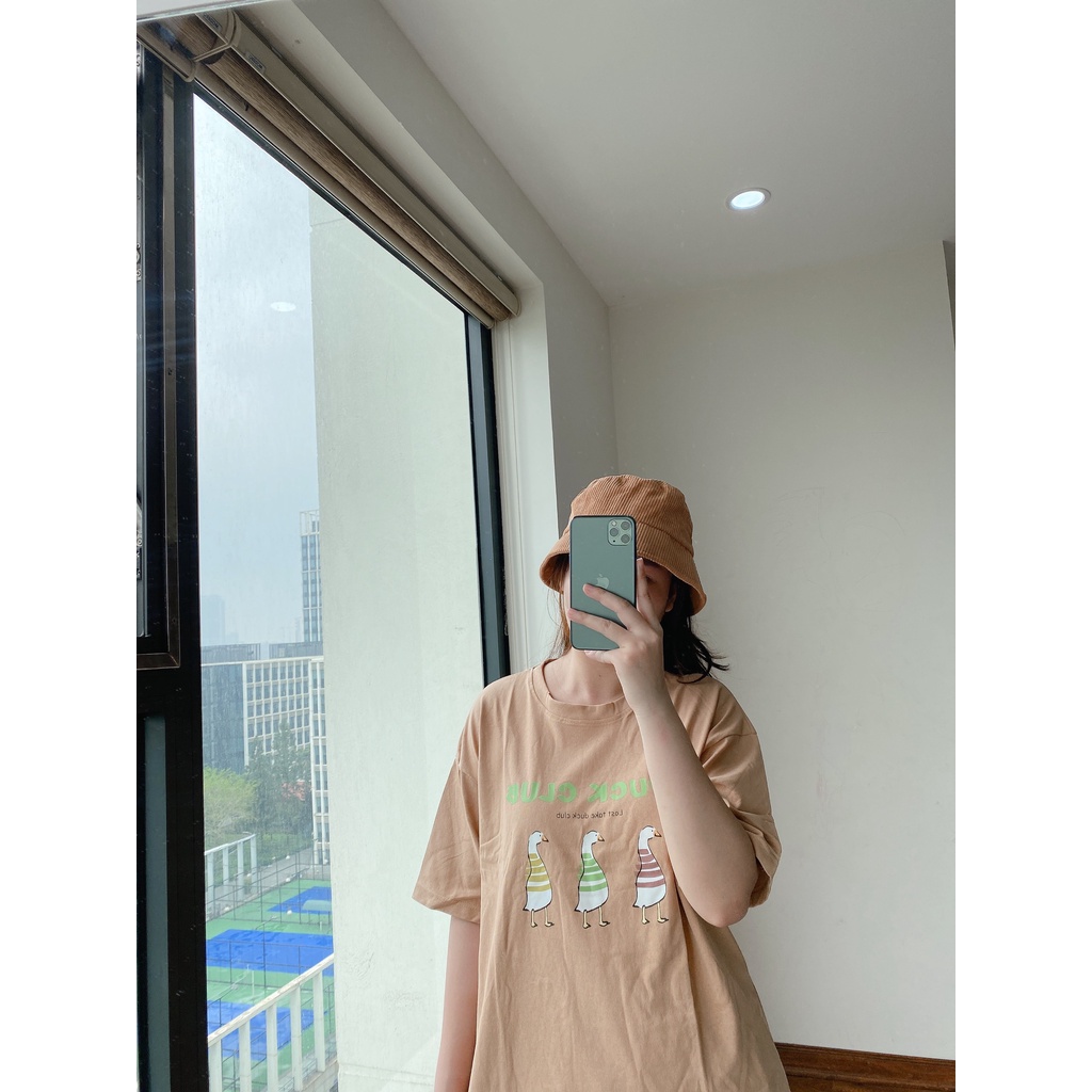 Áo Thun 3158 Đoàn Vịt Club PEONYB Nữ [FREESHIP]  Phông form rộng tay lỡ in hình vintage đường phố hàn quốc Ulzzang