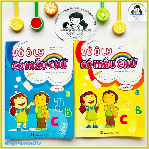 [TRỢ GIÁ+GIÁ SỈ TOÀN QUỐC] vở ô ly có mẫu nét, chữ cho bé chuẩn bị vào lớp 1