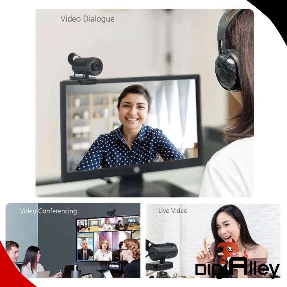 Webcam Micro Mwb11 Full Hd 1080p Usb Màu Đen Mwb-11 | BigBuy360 - bigbuy360.vn