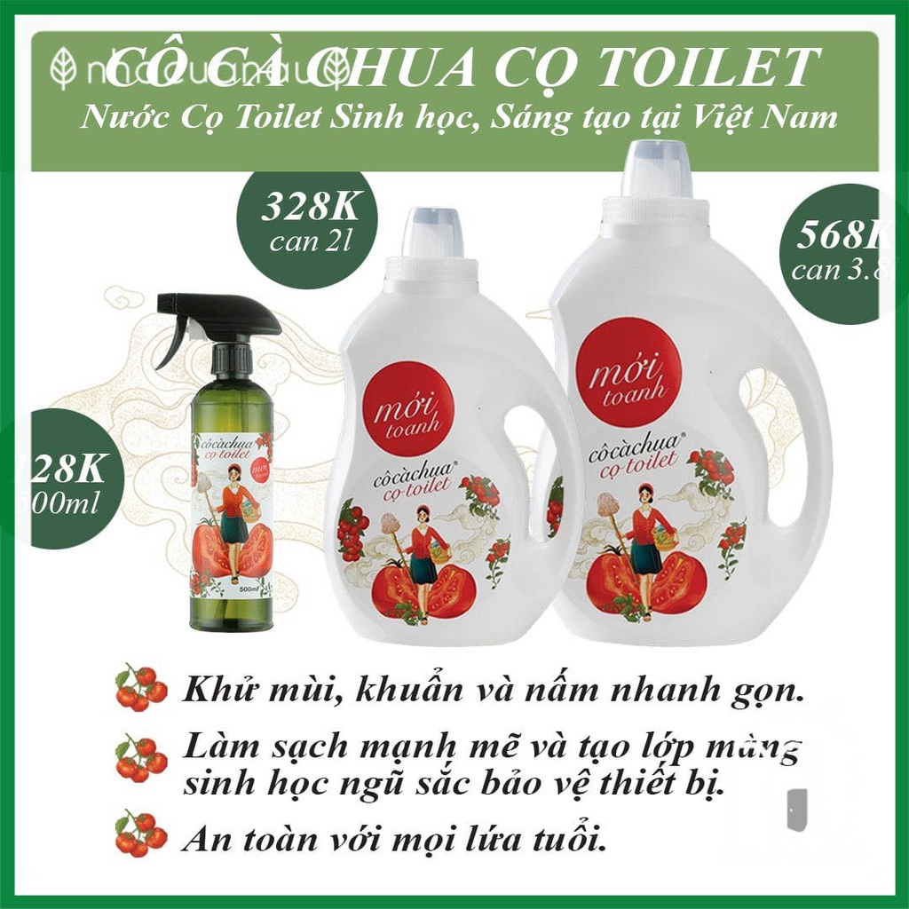 CÔ CÀ CHUA MỚI TOANH can 2 lít sản phẩm giặt rửa hữu cơ từ cà chua lên men an toàn cho cả gia đình