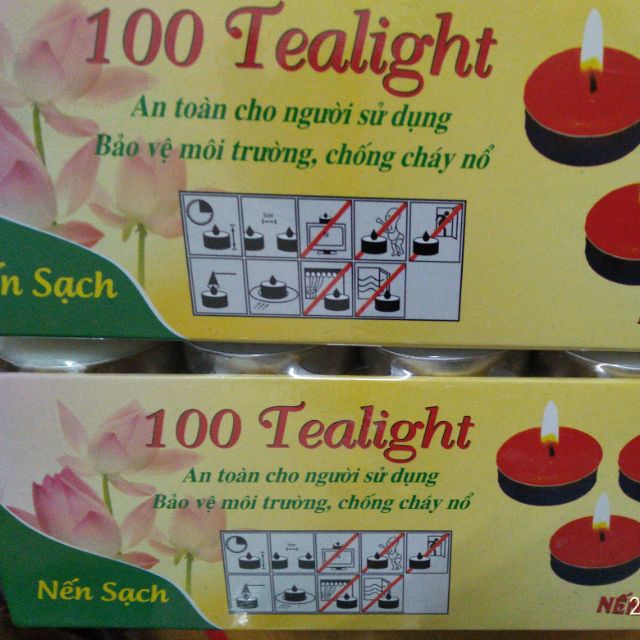 Nến sạch Tealight combo 10 viên