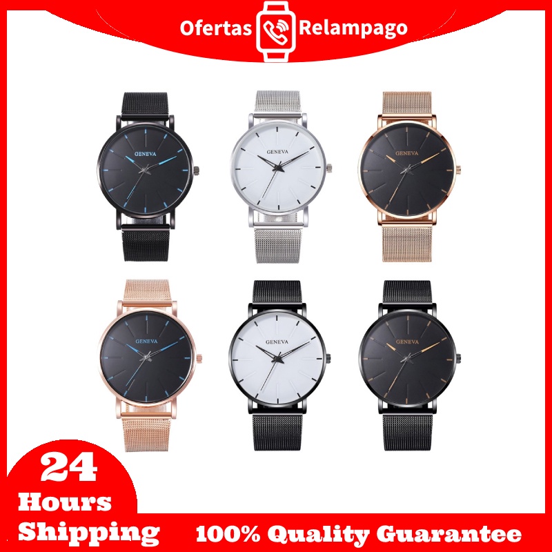 Đồng Hồ Geneva Chống Nước Cho Nam Kinh doanh đơn giản của người đàn ông thạch anh watch