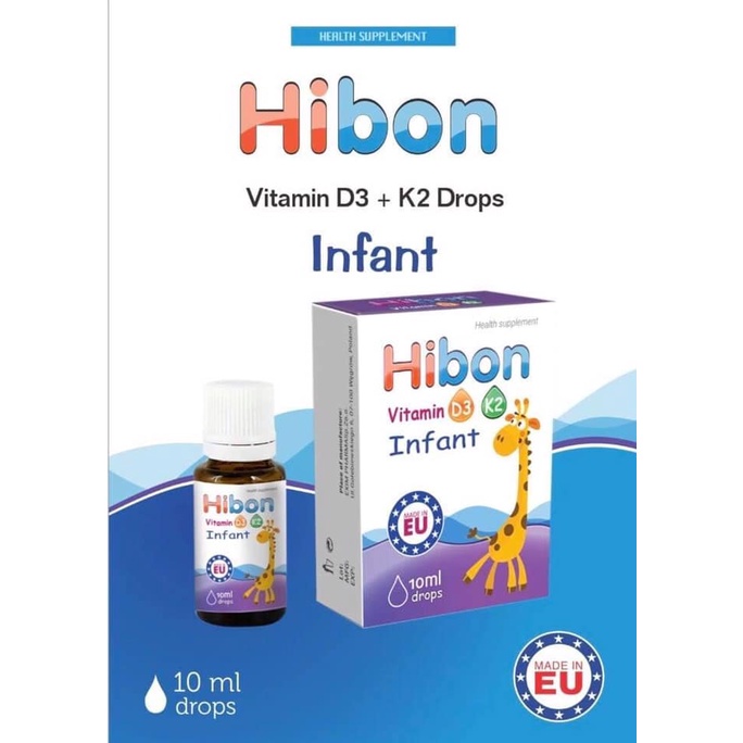 Vitamin d3 k2 Hibon nhập khẩu chính hãng từ châu Âu