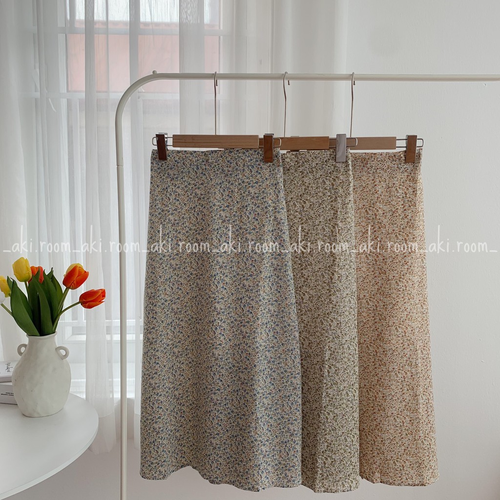 Chân váy hoa dài dáng A lưng chun 6068 | BigBuy360 - bigbuy360.vn
