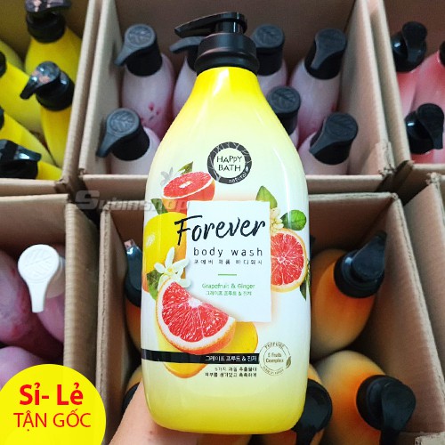 Sữa Tắm Happy Bath Natural Real Moisture 900ml Hàn Quốc