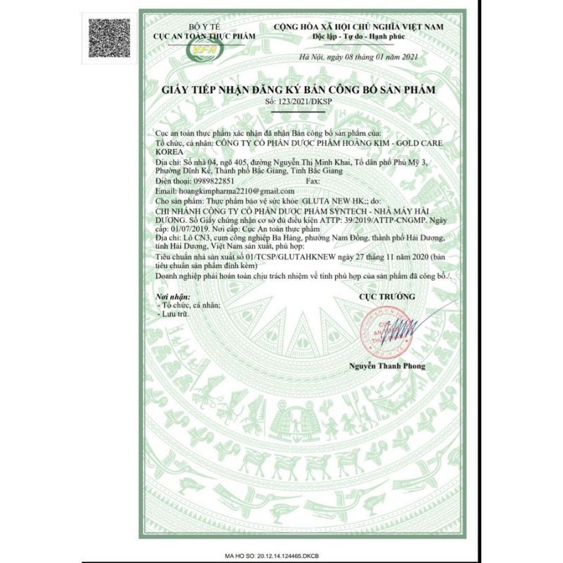 Viên Uống Làm Đẹp GlutaNew Chính Hãng