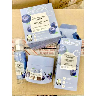 Serum và Kem dưỡng Bielenda Blueberry C-TOX Trắng sáng da, dưỡng ẩm