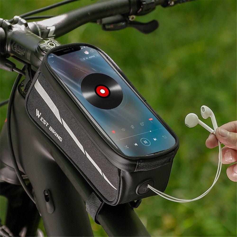 Túi Đựng Đồ Cỡ Lớn Gắn Khung Trước Xe Đạp Ốp