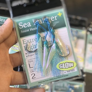 Lưỡi jig câu cá biển, lưỡi câu jigging BKK SEA RANGER size L siêu khỏe, thép không gỉ, tải cá đến 40 kg