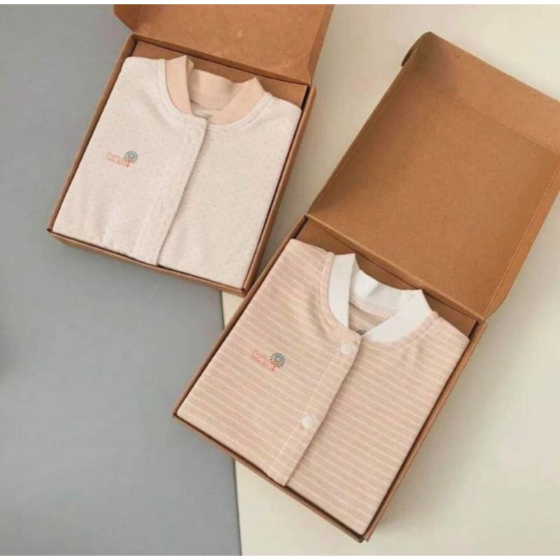 Yaki - Bodysuit sơ sinh có tất hàng Organic
