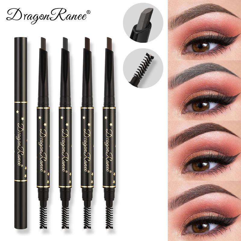 Bút Chì Kẻ Lông Mày Hai Đầu Kháng Nước Lâu Trôi 4 Màu Tùy Chọn