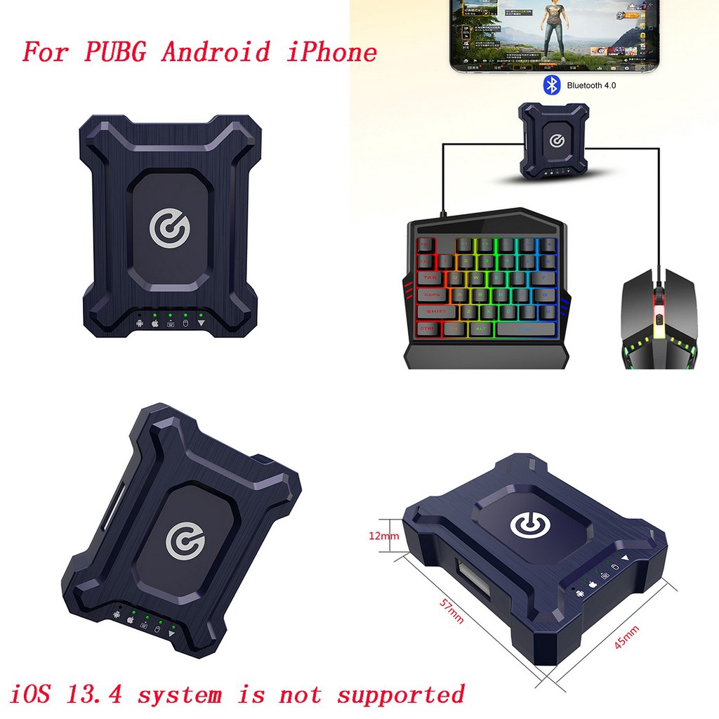 Bộ Chuyển Đổi Bàn Phím Và Chuột Bluetooth Mini Chơi Game Pubg Cho Android Iphone