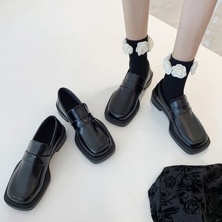 (order) Giày nữ phong cách ulzzang da bóng và da lì-QCCC