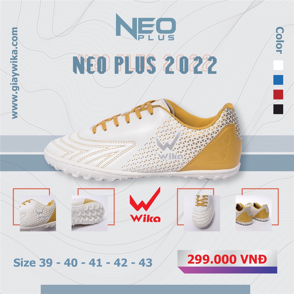 Giày bóng đá Wika Neo Plus - Sân cỏ nhân tạo full hộp - Thân Sport