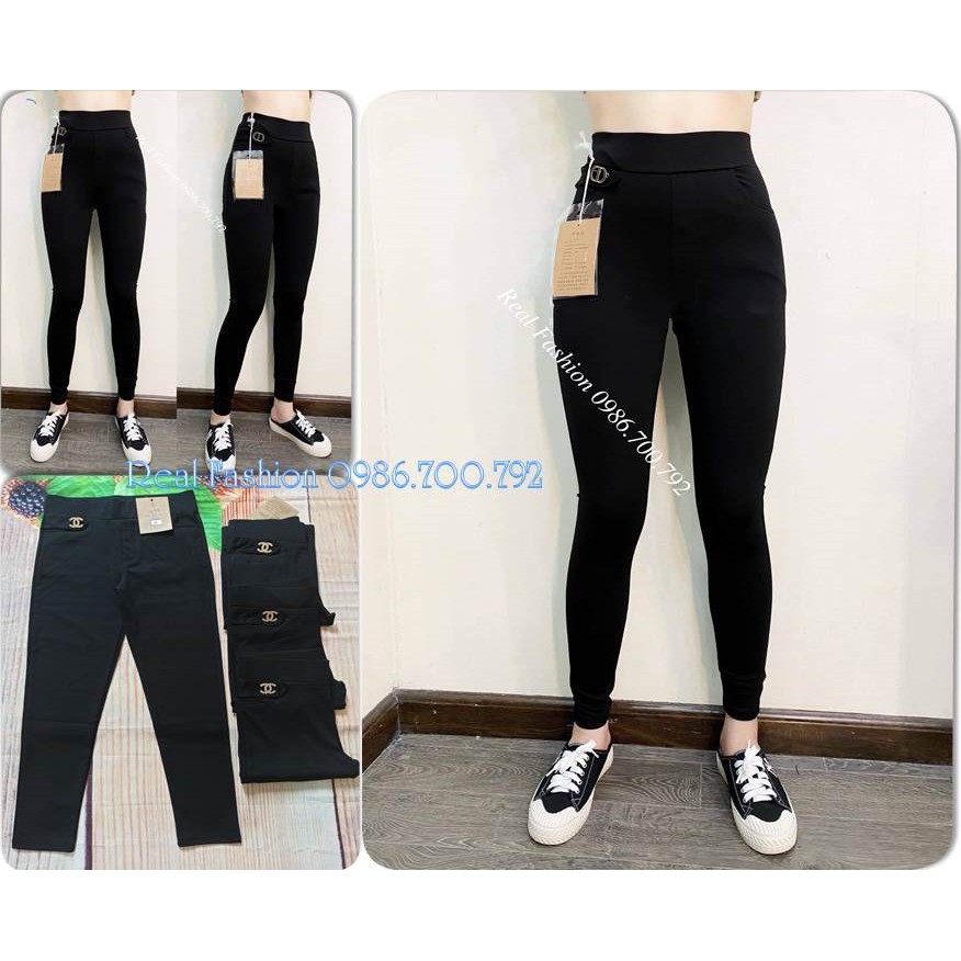 Quần legging nữ,quần legging dài đính logo vải umi hàn cao cấp, co dãn 4 chiều big size đến 105kg Real Fashion | BigBuy360 - bigbuy360.vn