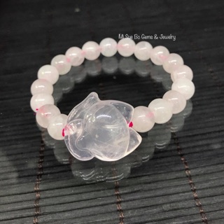 Vòng Hồ Ly thạch anh hồng