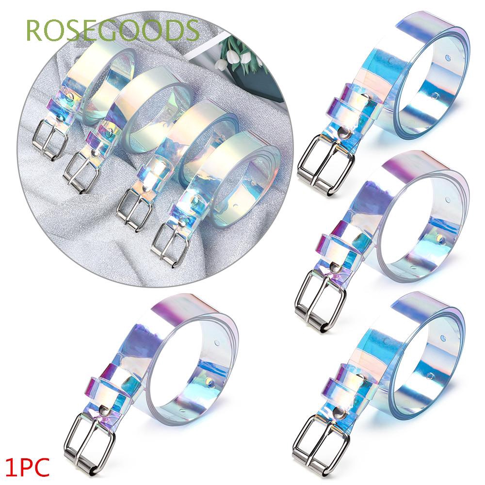 Dây thắt lưng chất liệu nhựa màu sắc cá tính dành cho nữ